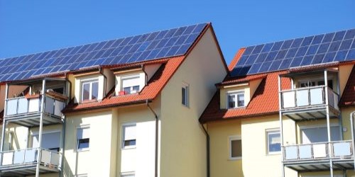 Photovoltaik-Mehrparteienhaeuser